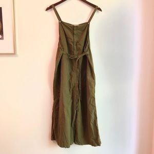Mango olive jumper-jumpsuit